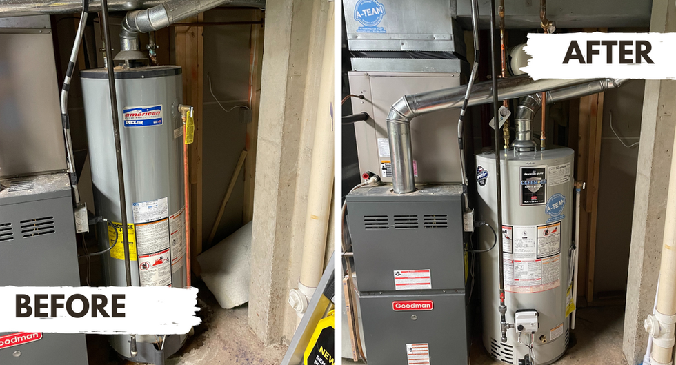 A-Team PHC before and after project photo